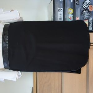 LOFT faux leather skirt